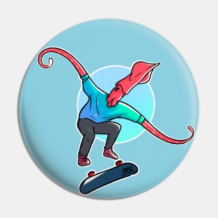 Skate Squid Pin