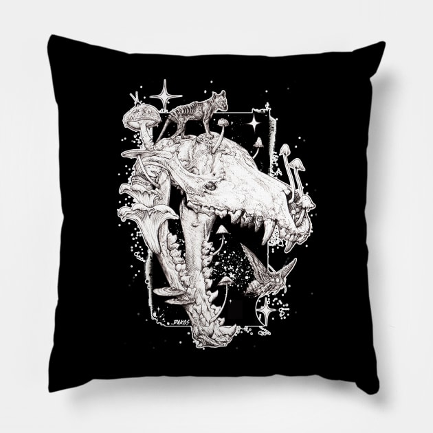 Thylacine Skull Pillow by DAKOS