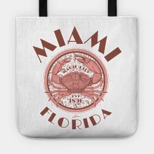 Miami, Florida, with Stone Crab on Wind Rose Tote