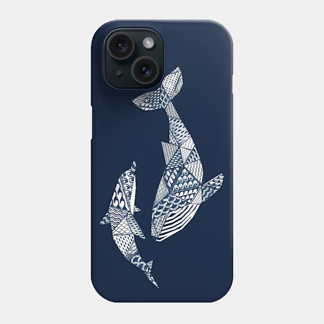 Geometric Ocean Animals Phone Case by PerrinLeFeuvre