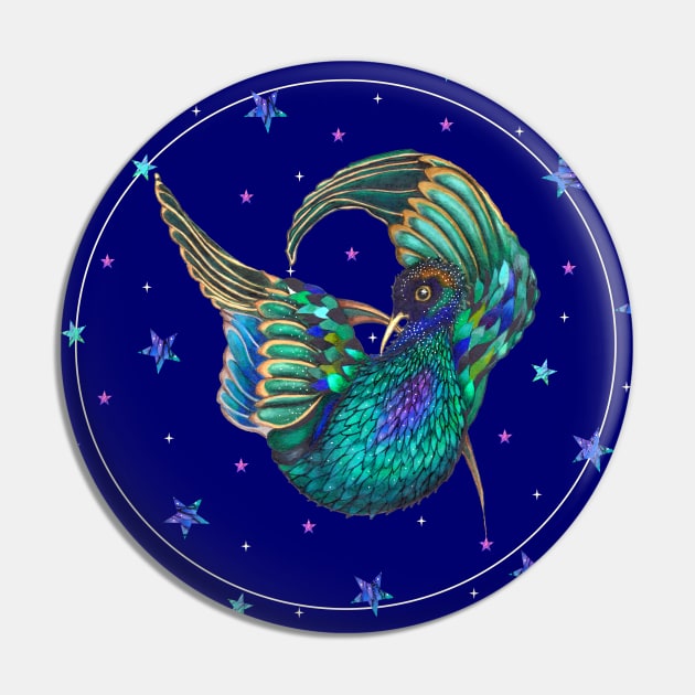 Starling in the Stars Pin by nocturne-design