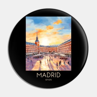 An Impressionist Painting of Madrid - Spain Pin