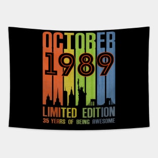 October 1989 35 Years Of Being Awesome Limited Edition Tapestry