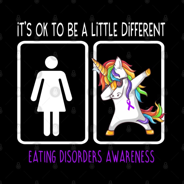 It's Ok To Be A Little Different Eating disorders Awareness Support Eating disorders Warrior Gifts by ThePassion99