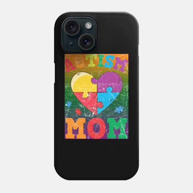 Autism Awareness T-ShirtAutism Mom Autism Awareness Heart T-Shirt_by Phone Case by VinitaHilliard