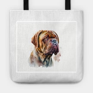 French Mastiff Watercolour Tote