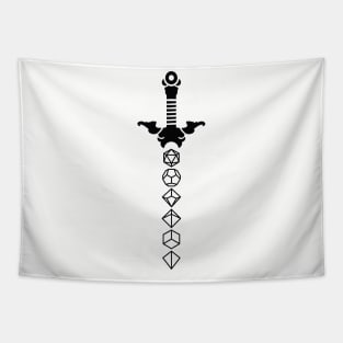 Polyhedral Dice Sword Tapestry