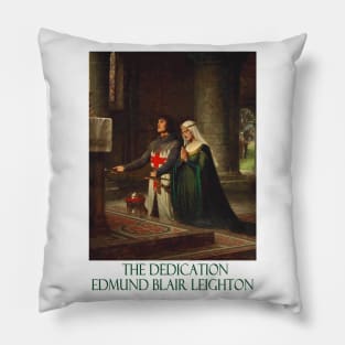 The Dedication by Edmund Blair Leighton Pillow