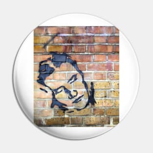 Street Art Face Pin