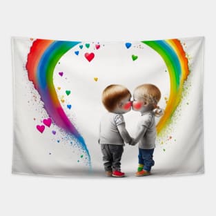 [AI Art] Best learned young: love is love Tapestry