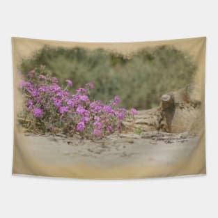 Vintage Look Desert Scene Digital Art Tapestry