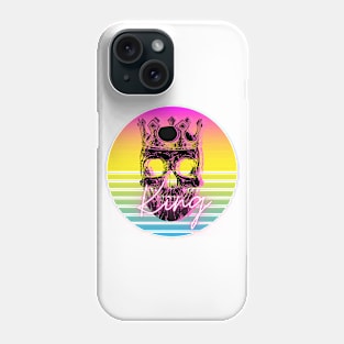 The sunset king skull Phone Case