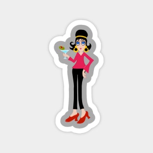 Martini Lady Magnet