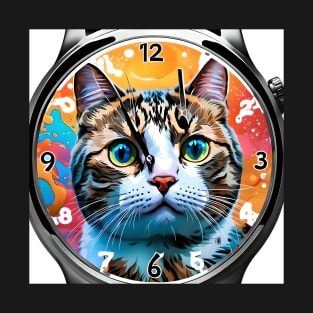 Smart Watch Cat T-Shirt