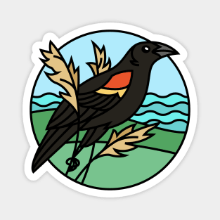 Red-Winged Blackbird Magnet