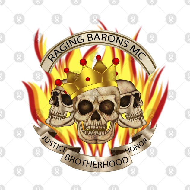 Raging Barons MC - Logo by Author - J.E. Daelman