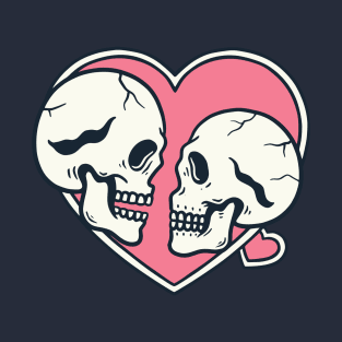 Romantic Skull Pink T-Shirt