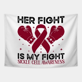 Her Fight is My Fight Sickle Cell Awareness Tapestry