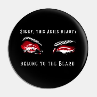 Aries Beauty and the Beard Pin