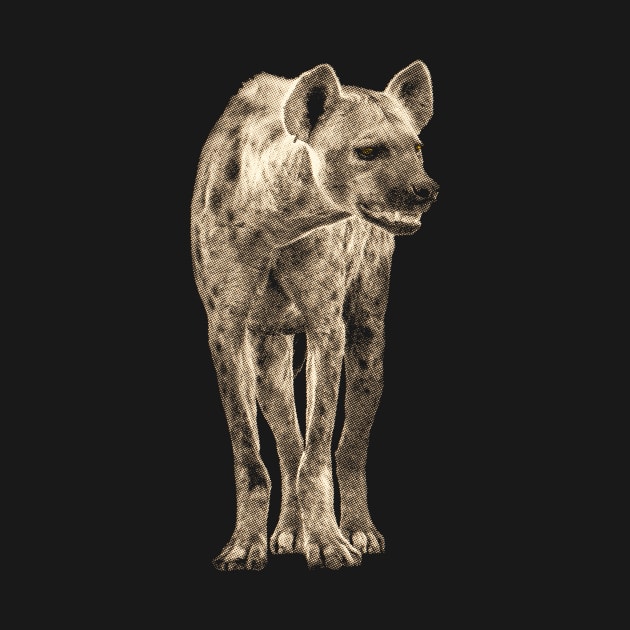 Spotted Hyena in Vintage Sepia by scotch