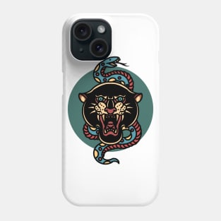 panther and snake tattoo Phone Case