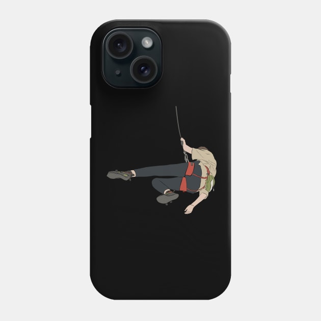 Alpine Outdoor Speed Sport Free Climber Climbing Phone Case by GraphicsLab