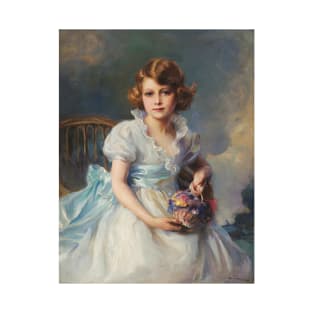 Queen Elizabeth (Young Princess Elizabeth — the future Queen Elizabeth II), Philip de László, 1933, Vintage T-Shirt