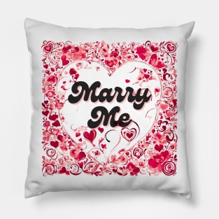 Marry Me Proposal Pillow