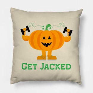 Get Jacked Halloween Gym Pillow