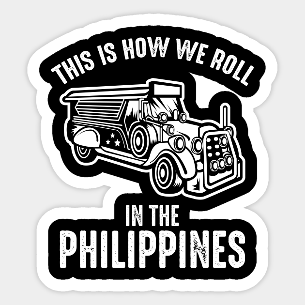 philippines jeepney filipino fun philippines jeepney sticker teepublic philippines jeepney filipino fun