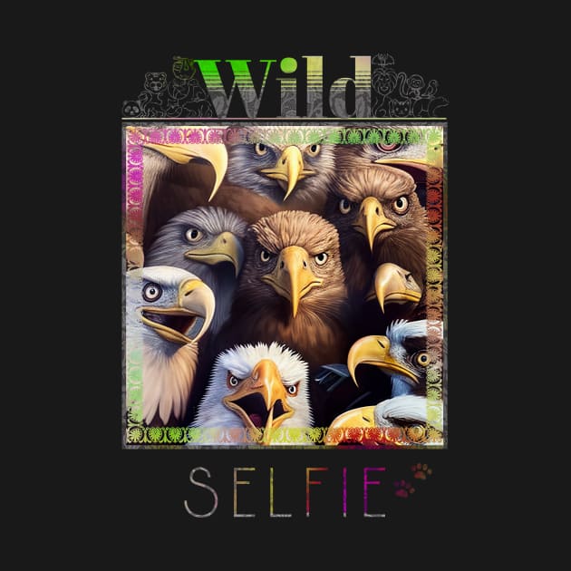 Bird Eagle Wild Nature Funny Happy Humor Photo Selfie by Cubebox