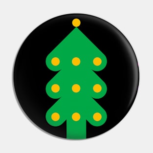 Merry Christmas with colorful Christmas trees, version two Pin