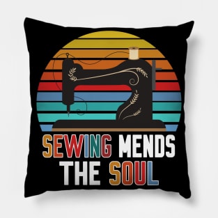 Sewing mends the Soul Pillow