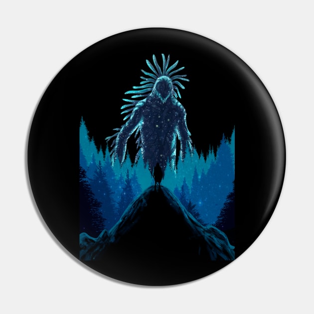 Night Spirit Pin by mcashe_art