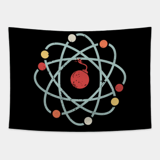 Retro AtomBomb Tapestry