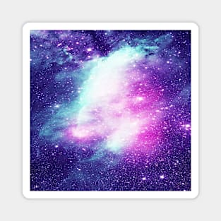 Colorful Universe Nebula Galaxy And Stars Magnet