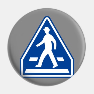 Japanese Pedestrian Crossing Sign Pin