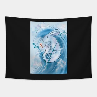 Pisces astrological bunny Tapestry