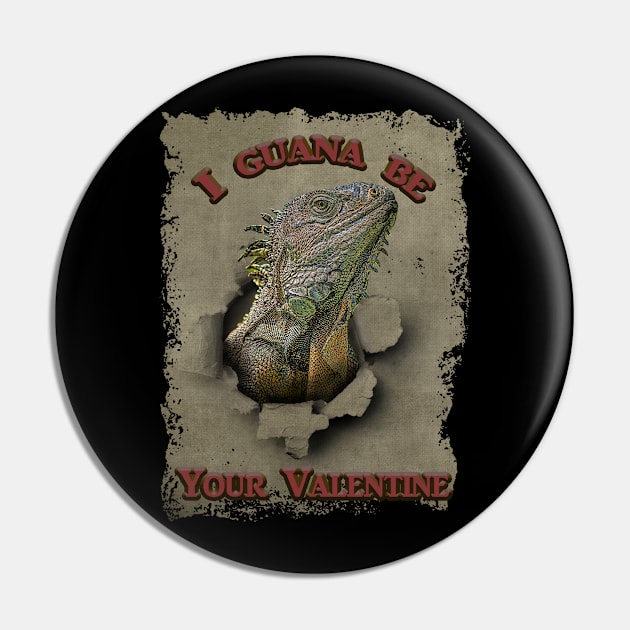 Funny Iguana Valentine your 2021 Reptile Valentine Pin by SteveKight