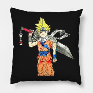 Cloud Anime Mash Up Pillow