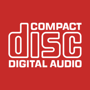 Compact Disc Digital Audio Logo CD Collector Audiophile Gift Cool Retro Vintage 80s 90s Aesthetic Meme T-Shirt