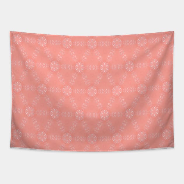 Pastel Pink & White Collection Tapestry by Malanie Fabric Design Co.