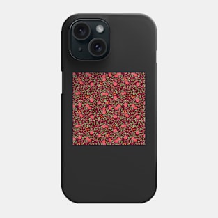 Pomegranates on Maroon Background by MarcyBrennanArt Phone Case