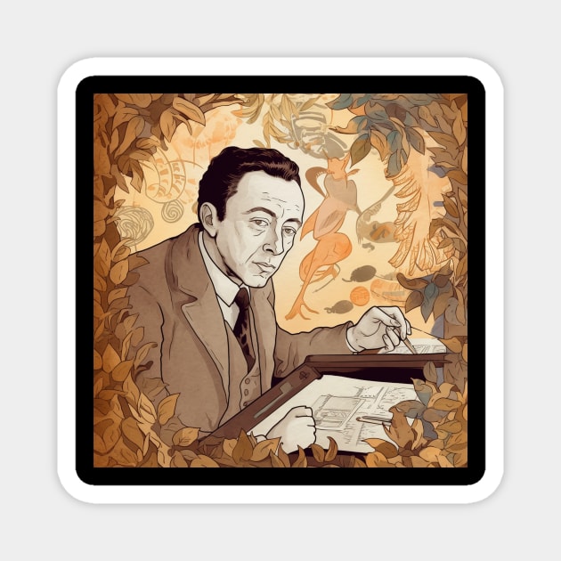 Albert Camus author Magnet by ComicsFactory