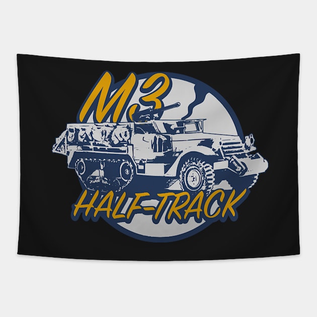 M3 Half-track Tapestry by chomacker99