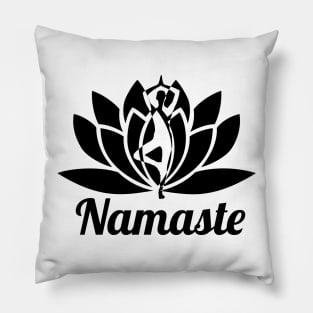 Yoga Lovers Namaste Design Pillow