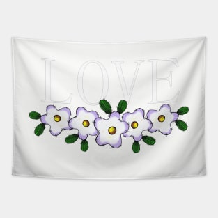 Lots of love and flowers Tapestry