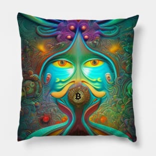 Bitcoin NFT Cryptocurrency Art Pillow