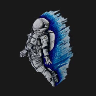 astronaut art DRAWING HANDMADE T-Shirt