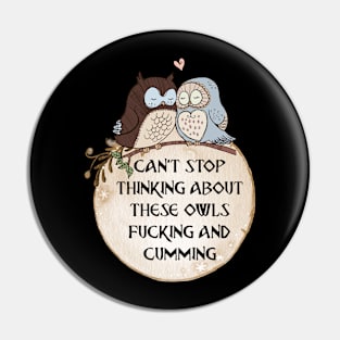 Owls In Love Pin